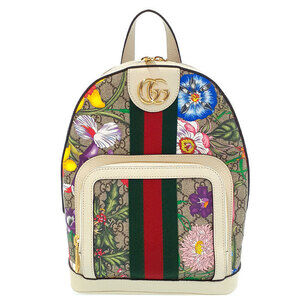 GUCCI Ophidia GG Floral Flower Backpack